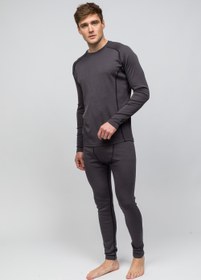 Resim Thermawool %100 Merino Yünü Termal İçlik Üst 195 gr - Antrasit - S 