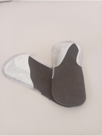 Resim Nsb Slippers 100 Çift Tek Kullanımlık Otel Terliği Overlok Siyah-beyaz 