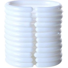 Resim Zethome Jackline Banyo Duş Perdesi 7017 Tek Kanat 180X200 Beyaz 