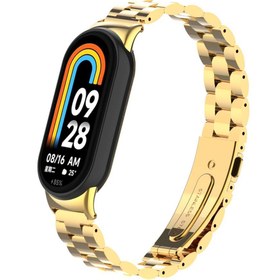 Resim Xiaomi Mi Band 9 KRD-04 Metal Kordon-Gold 