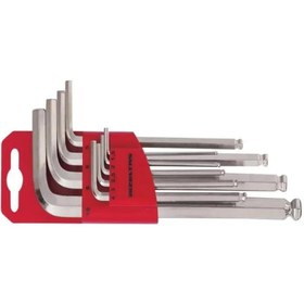 Resim İzeltaş 9'lu Allen Anahtar Takımı Yuvarlak Başlı 