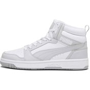 Resim Puma Rebound V6 White-Ash Gray Unisex Spor Ayakkabısı 392326 