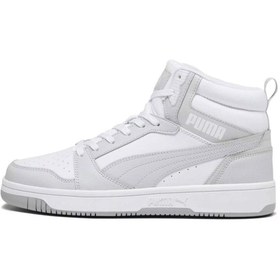 Resim Puma Rebound V6 White-Ash Gray Unisex Spor Ayakkabısı 392326 