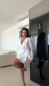 Resim Soft Mıst Etek Takım - S / Beyaz 