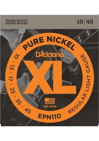 Resim Elektro Gitar Tel Seti, Xl, 10-45, Pure Nıckel, Re 