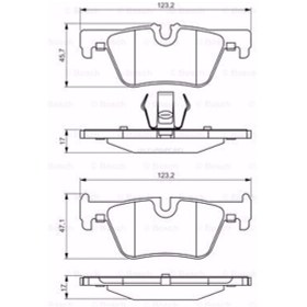 Resim Bmw 3 Touring 316 D 2011-2016 Bosch Arka Fren Balatası N11.11557 