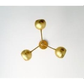 Resim Rsylight Metal Ledli Beyaz Ampullü Tavan Plofyoner Modern Eskitme Kaplama 3lü Avize Eskitme 