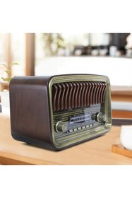 Resim Hediye Kesesi Crownwell Ahşap Nostaljik Radyo 