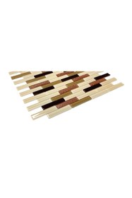 Resim MozaiKristaL Mutfak Tezgah Arası 15x73x4 Mm. Kristal Mozaik. ( 1 Koli = 1 M2 Fiyatıdır ) 