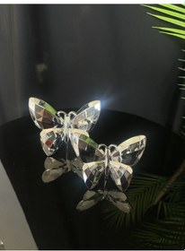 Resim Halcyon Dekoratif Kelebek Gümüş 