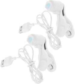 Resim ULDIGI 2 Adet Ekran Tıklayıcı Telefon Ekran Cihazı Dokunma Tıklayıcı Yayın Tıklama Aracı Beyaz 