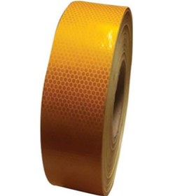 Resim Mfk 8406 Sarı PeTekli Reflektif Bant 5cm 