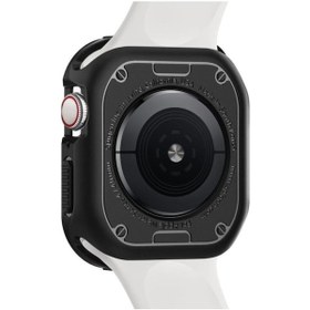 Resim Spigen iOS Uyumlu Watch Seri 8/7/6/se 2/se/5/4 44mm / 45mm Kılıf Rugged Armor Black - 062cs24469 