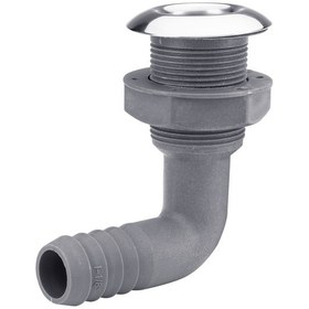 Resim Krom Flanşlı Sintine Çıkışı. Dirsekli Model Su Çıkış. 1.1/4" 