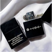 Resim Can Özel Tasarım Yazılı Zippo Çakmak 