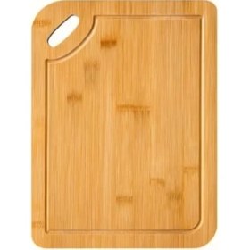 Resim Karokstore 2’li Bambu Kesim Panosu Seti - Dayanıklı Ahşap Kesme Tahtası, Doğal, Şık ve Hijyenik Mutfak Panosu (Oval Bambu) 