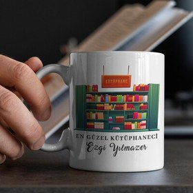 Resim Kütüphanecilere Özel Kupa Bardak 