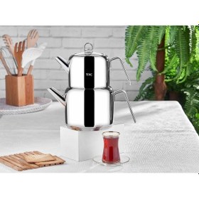 Resim Taç Hera Maxi Çaydanlık Takımı Platin 