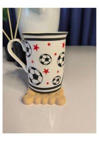 Resim 4'lü Petibör Bisküvi Şeklinde Bardak Altlığı Bej 