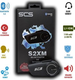 Resim Scs S2xm Bluetooth Ve Intercom Türkçe Seslendirme 
