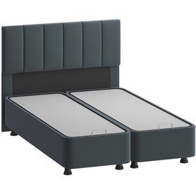 Resim Yatak Başlığı, Kamelya Yatak Başlığı Antrasit 140x100 Cm 