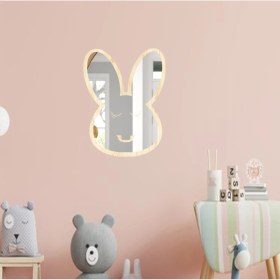 Resim PremiumPort Sevimli Tavşan Figürlü Dekoratif Güvenli Kırılmaz Ayna 