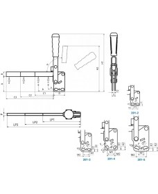 Resim 201-3-P2 Yatay Tabanlı Lamalı Dikey Bağlantı Elemanı 23741 
