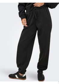 Resim Only Onlbest Lıfe Cuff Pant Swt Noos Kadın Black Eşofman Altı - 15357504 Siyah 