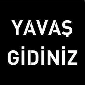 Resim Yavaş Gidiniz Sembolü Boyama Şablonu Alüminyum Otopark Şablonu 50x50 Cm 