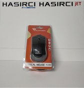 Resim HASIRCI JET Hasırcıjet Platoon Pl-1932 Usb Kablolu Optik Mouse (siyah-gri) 