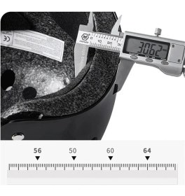 Resim Heugers Çok Amaçlı Güvenlik Kaskı – Bisiklet, Scooter, Kaykay, Dağcılık ve Arama Kurtarma Uyumlu (Sticker Hediyeli) 51-58 cm Siyah 