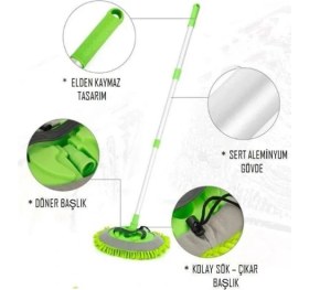 Resim İlkyaz Fashion Yedek Bezli Mikrofiber Araba Yıkama Fırçası ILKYZ-KRGRS34 