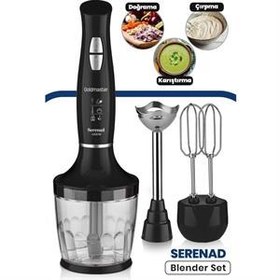 Resim Goldmaster IN-6202 Serenad 1000 W Siyah Blender Seti 