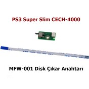 Resim MFW-001 Disk Eject Switch PS3 Yedek Parça CECH-4000 Playstation 3 Super Slim POPKONSOL