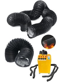 Resim Mixer AFS 68 mm Çap Yanmaz Sıcak Hava Üretici Hortumu Ahtapot Hortumu 10 Metre 