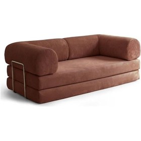 Resim Nova Serisi Kanepe Pratik, Yer Yatağı, Dayanıklı, Bondex Sünger 200x200 Kahverengi 