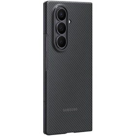 Resim Samsung Galaxy Uyumlu Z Fold 7 Karbon Kılıf - Siyah 