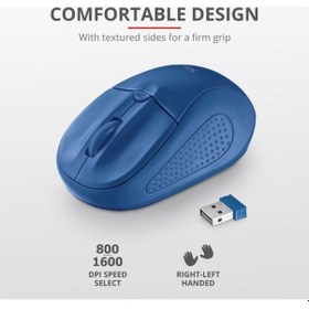 Resim Trust Primo 20786 Usb 1600 Dpi Mavi Kablosuz Mouse - 554211158 