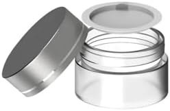 Resim 35 ml Boş Şeffaf Cam Seyahat Krem ve Organizer Kavanozu Kozmetik Şişesi 