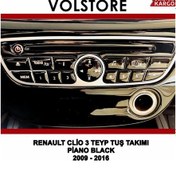 Resim Renault Clio 3 Teyp Tuş Takımı Pianoblack 2009-2016 