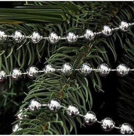 Resim RAYTOYS OYUNCAK Vıp Kalite 5 Metre Gümüş Zincir Süs Yılbaşı Ağacı Süsleri Gümüş Noel Ağacı Zinciri Çam Ağacı Zinciri GÜMÜŞ 