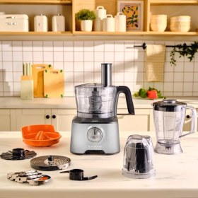 Resim Karaca Mastermaid Power Max 11 In 1 Mutfak Robotu Cool Gray 2500W 