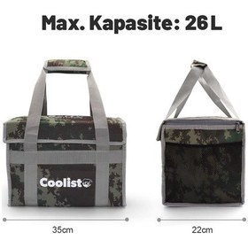 Resim Coolist Cl26c 26 Litre Katlanabilir Termos Bez Çanta / Buzluk Beyaz 