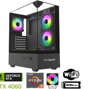 Resim Xaser XSR1098 R5-7500F 32 GB 1 TB M.2 NVMe SSD 8 GB RTX4060 Free Dos Masaüstü Oyuncu Bilgisayarı 