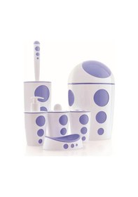 Resim Flora Punto Banyo Seti 6 Parça F378 Mavi 