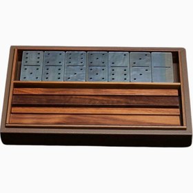 Resim Dominoes Game Set HS808 İtalyan El Yapımı Domino Seti - Sedef 