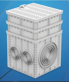 Resim 55X55 Modüler Menhol Yükseltici Gri 