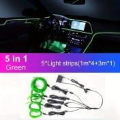 Resim Trendooze Turcoshop11 5'li Araç İçi Mor Led Şerit Lamba, Orta Aydınlatma 