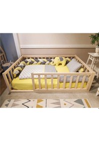 Resim Trendy Montessori Doğal Bebek Ve Çocuk Karyolası 80 x 180 