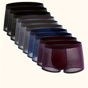 Resim Erkekler için 10'luk Performans Kutulu Slip Onler - Nefes Alabilen, Nem Emici Polyester Örgü Kumaş ile Yüksek Esneklik (94% Polyester, 6% Elastane) - Dayanıklı Elastik Bel Bandı ile Düz Renk 